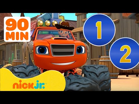 Blaze and the Monster Machines | 90 MINUTEN - Blaze nutzt MINT, um zu zählen!🔢 |Nick Jr. Deutschland