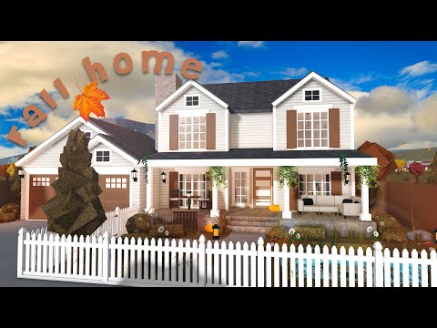 Warm bloxburg fall home with just multiple floors needed