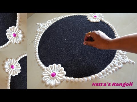 हळदी कुंकू 🟡🔴 रांगोळी | HaldiKumkum Rangoli | Makar Sankrant Rangoli | Beautiful Festival Rangoli