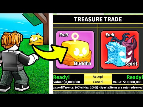 Trading RANDOM DEVIL FRUIT For 24 Hours In Blox Fruits (Roblox)