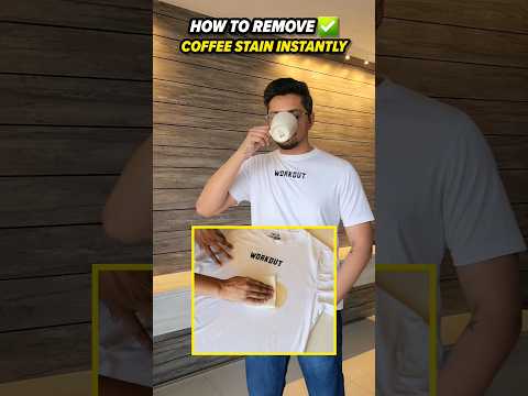 How To Remove Coffee Stain Instantly ✅️ ☕️ #hacks #stainremover #amazonfinds #productreview #shorts