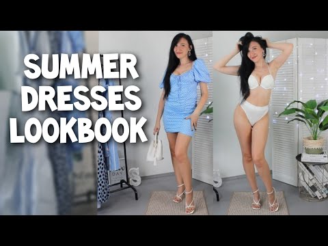 SUMMER DRESSES LOOKBOOK 🌞 TRY ON HAUL 🌞 룩북  🌞 Fashion Lookbook 2023 🌞 Affordable dresses