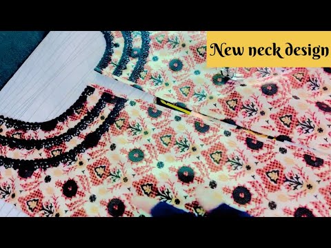 Trending neck design 2024 cutting and stitching/step by step tutorial for beginners #neckdesign #diy