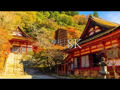 [Nara famous spot for autumn leaves] Visit Tanzan Shrine in autumn - Nara, JAPAN in 8K