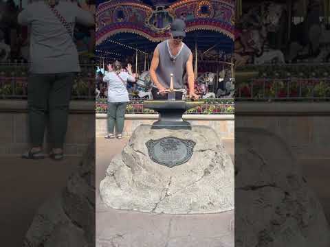 I Broke My Camera When Pulling The Sword From The Stone At Disney World