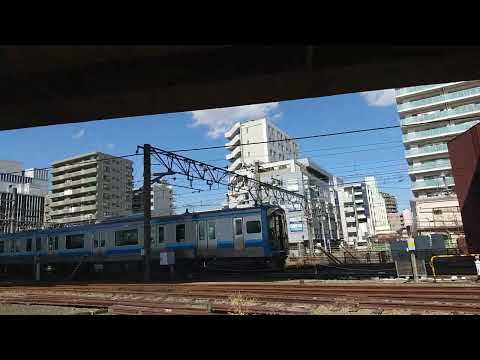 相模線 E131系500番台橋本駅付近軽いジョイント音通過