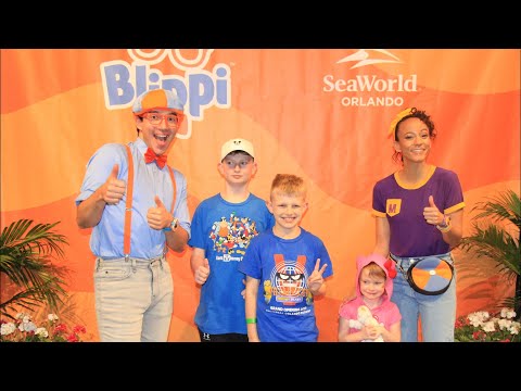 Blippi and Meekah Meet and Greet at SeaWorld Orlando!