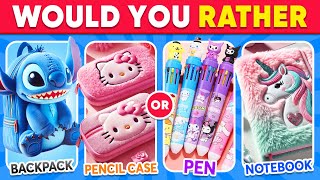 Would You Rather 💞 School Supplies & Stationery Edition 🎒📓 Daily Quiz