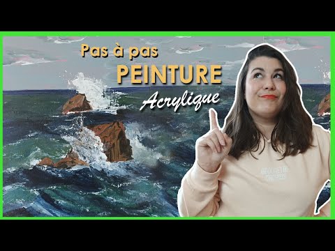 TUTO PEINTURE : Techniques mixtes COUTEAU /PINCEAU