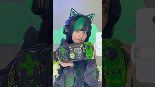 【ASMR】緑まみれのゆら猫のカバンの中身💚#whatsinmybag #ネイルタッピング