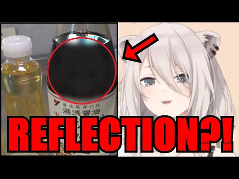 Botan's Reflection Caught on Camera While Cooking Ostrich Egg【Hololive】