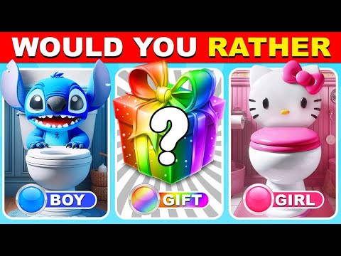 Would You Rather? 🤔 Girl or Boy or Mystery Gift Edition 💙🎁❤️ Quiz Monster