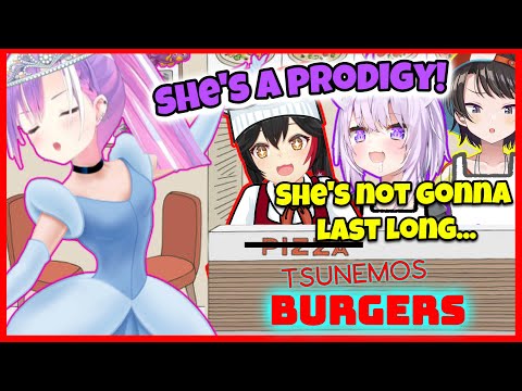 [Hololive] Princess Towa Lands a Real Job at TsuneMOS Burgers - Plate Up Highlights Edit