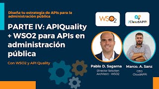 APIs en la Administración Pública con APIQuality y WSO2 - CloudAPPi