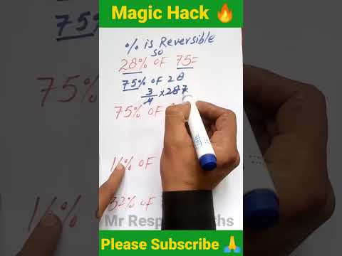 Percentage Tricks #maths #vedicmathstricksforfastcalculation #mathstricks