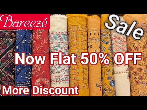 Bareeze Flat 50% OFF Sale Extend More Discount Today