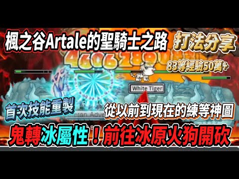 【楓之谷Artale的聖騎士之路22】首次技能重製鬼轉冰屬性！前往火狗(煉獄獵犬)開砍🔥從以前強到現在的練等神圖😎最後有分享跑圖路線🎵【Rui】