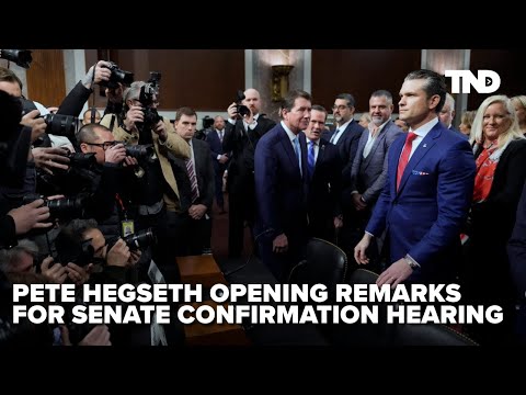 Pete Hegseth, Trump's defense pick, gives opening statement during confirmation hearing