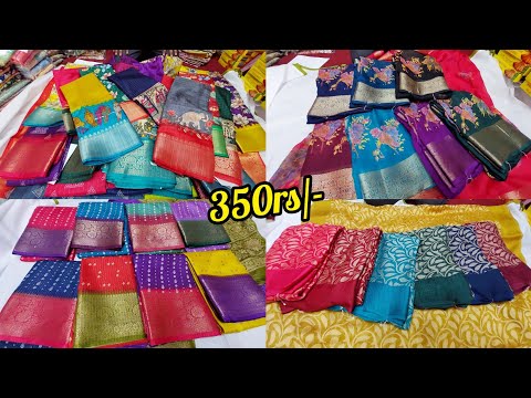 Bangalore wholesale fancy sarees @349rs special offer prices | single piece courier available