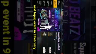 free fire next topup event |Squad beatz top up event 2 |next topup event free fire