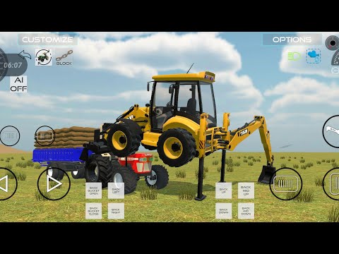 jcb And Tractor Driving #jcb #tractor #jcbtractor #gameplay