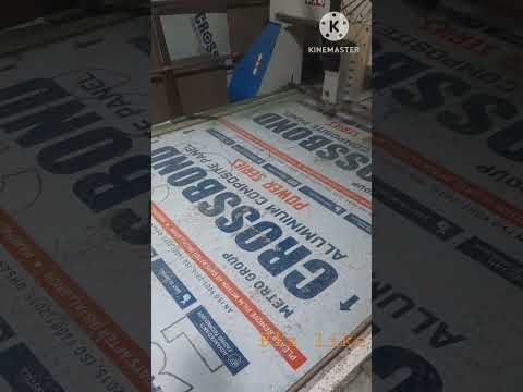 Sign Bord Acp Sheet Cnc Cutting/ Cnc Work// Acp Cutting #shorts #viral #viralshorts