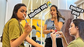 Injection Vlog new 💉 | BUM PE INJECTION | Hospital vlog emergency 😭 Doctors vlog 2025