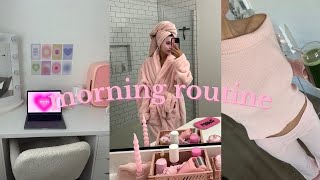 aesthetic morning routine 💌 skincare, journaling, gym, coffee