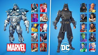 Evolution of Marvel & DC Skins in Fortnite (2019 - 2024)