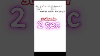 Shortcut tricks #60 alzebra #rrbalp #rrbalp2024 #mathstricks #viral #easymaths #aptitude