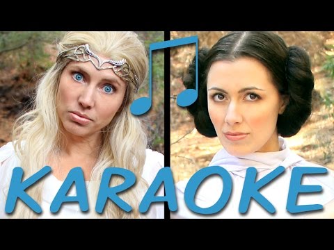 GALADRIEL vs LEIA Karaoke (Princess Rap Battle) Instrumental Sing-along