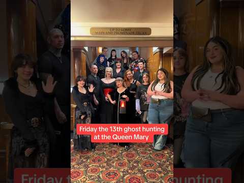 Ghost hunting at the Queen Mary - Friday the 13th edition 👻 #paranormal #shorts