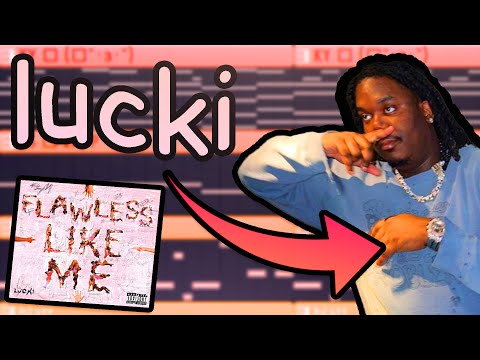 Making MOTIVATIONAL GLO beats for LUCKI's FLAWLESS LIKE ME (FROM SCRATCH!)