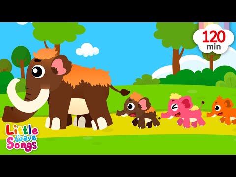 2 hours Hickory Dickory Dock and Mammoth Songs Loop | Kids Songs | Little Wave Songs - Baby Coco