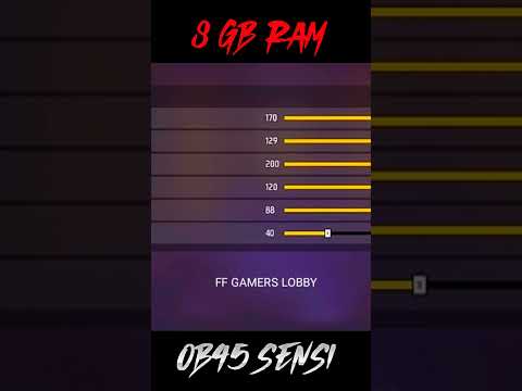 BEST SENSITIVITY FOR 8GB RAM AFTER UPDATE || FREE FIRE SENSITIVITY OB45