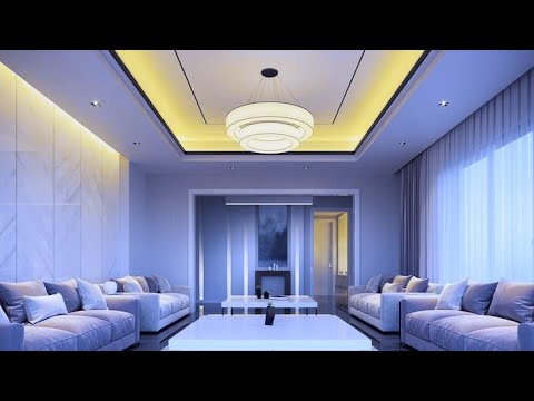 False Ceiling Design For Hall | POP Ceiling With Fan Living Room | Bedroom Gypsum Ceiling LED Light