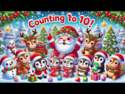 Counting 1 To 10 For Toddlers | Learn Numbers with Holiday Cheer!