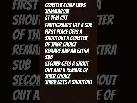 Ends tomorrow #firstcoastercomp