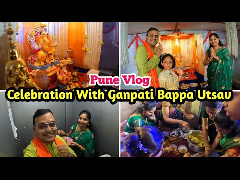 Our Society Festival | Ganpati Festival | Celebration with Ganpati Bappa Utsav | Pune Vlog