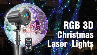 3D Motion Christmas Laser Lights