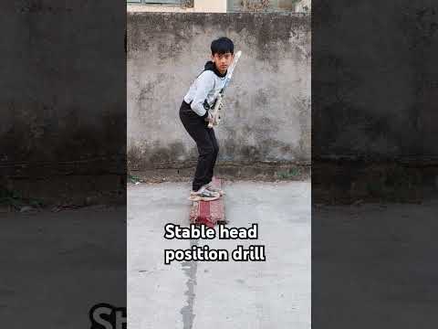 How to stable your head position in batting#cricket #ytshort