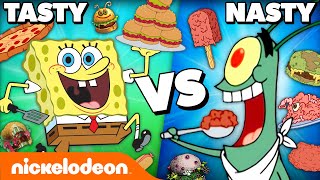 Krusty Krab vs. Chum Bucket: Whose Food Is Tastier? 🍔 | SpongeBob | Nicktoons