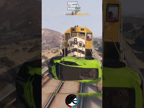 train vs Lamborghini Huracan Tecnica #gta5 #gta #gaming #gameplay #games #gamer