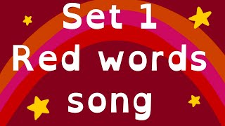 RED WORDS SET 1 | Read Write Inc. Words | Tricky Words | Star Words | Phonics Song | LOU BEE ABC