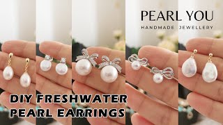 Handmade Pearl Earrings with Different Shape of Pearls