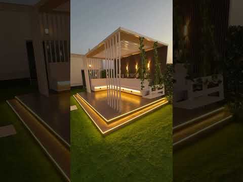 Swing with pergola.#gardendesignideas#modernpergola#pergola