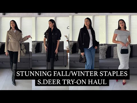 FALL WINTER ELEVATED LOOKS AND OUTFITS FT. SDEER | TRY ON HAUL FOR BLACK FRIDAY!