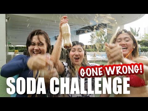 SODA DRINKING CHALLENGE (Christmas Challenge #10) | Miss Menchie