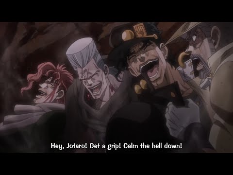 JoJo's Bizarre Adventure【JoJo Part 3】Joseph destroys flesh bud in his brain with Hamon | ジョジョの奇妙な冒険