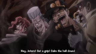 JoJo's Bizarre Adventure【JoJo Part 3】Joseph destroys flesh bud in his brain with Hamon | ジョジョの奇妙な冒険